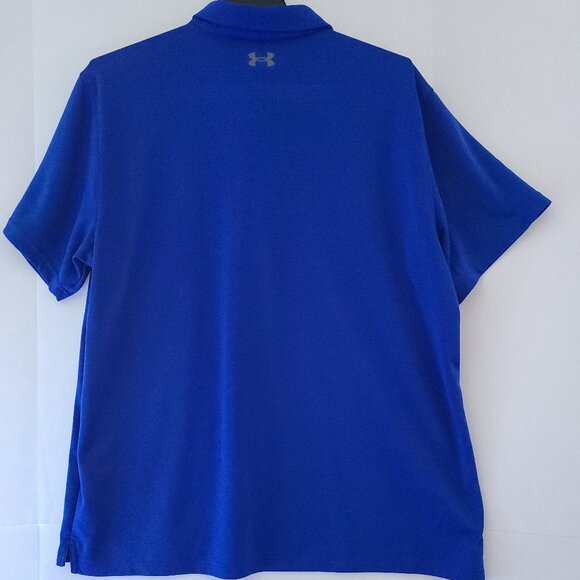 UNDER ARMOUR TECH MEN'S POLO IN ROYAL BLUE /3XL(ALSO LABELED 3TG/3EG) LOOSE FIT - Picture 10 of 12